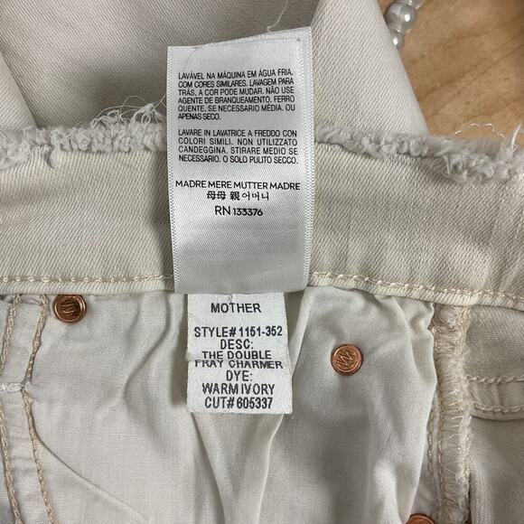 MOTHER The Double Fray Charmer in Sexy Just Walked Into Town Skinny Jeans SZ 27 - Picture 12 of 12